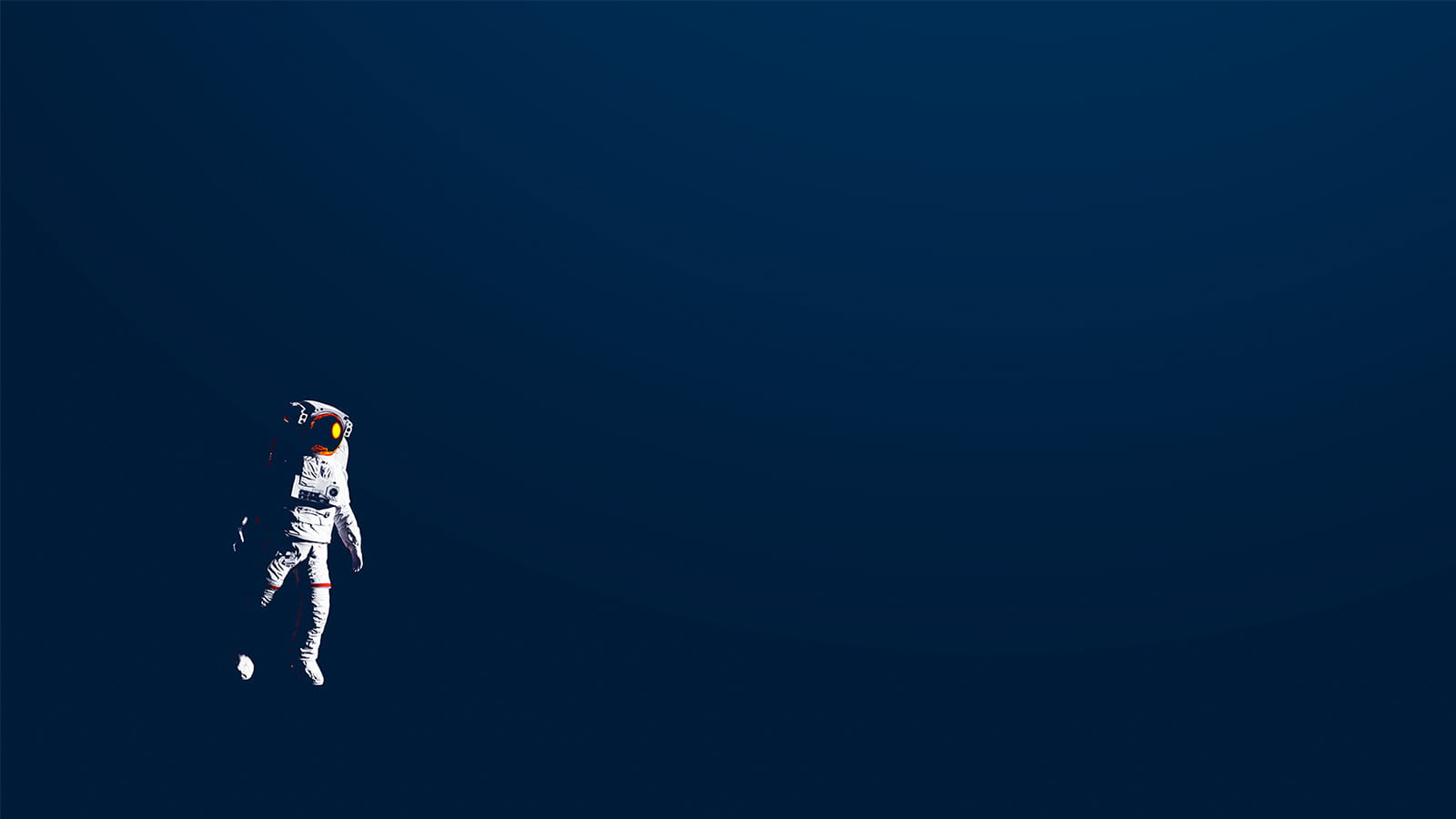 astronaut floating in space