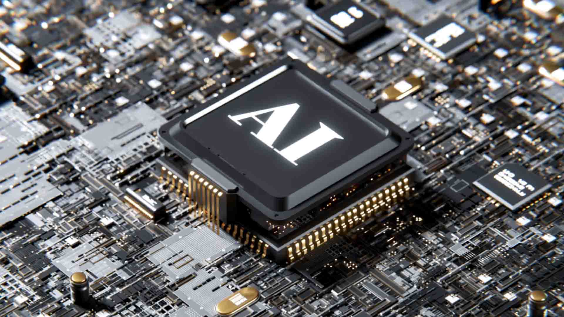 AI microchip computer board electric