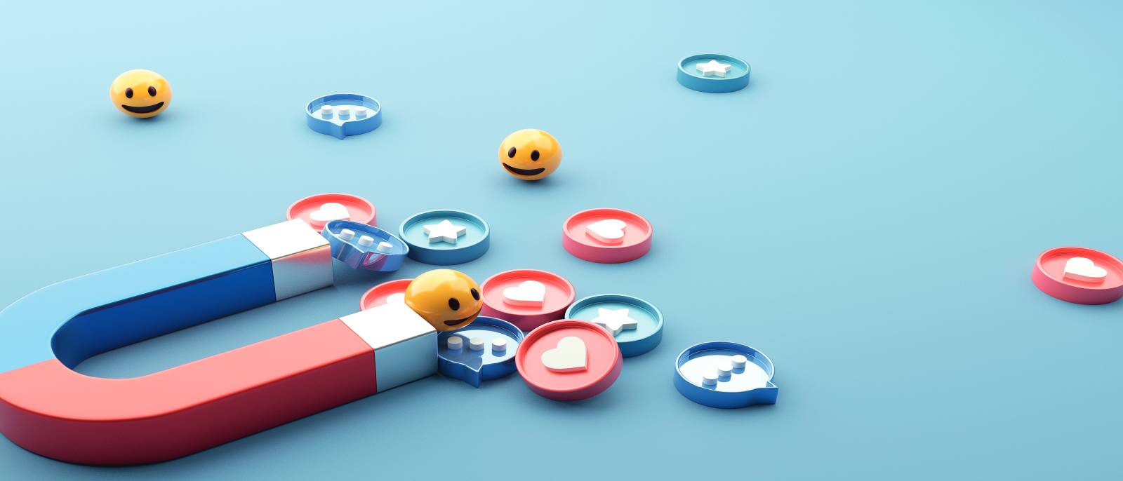 Image of magnets and emojis illustrating cover story