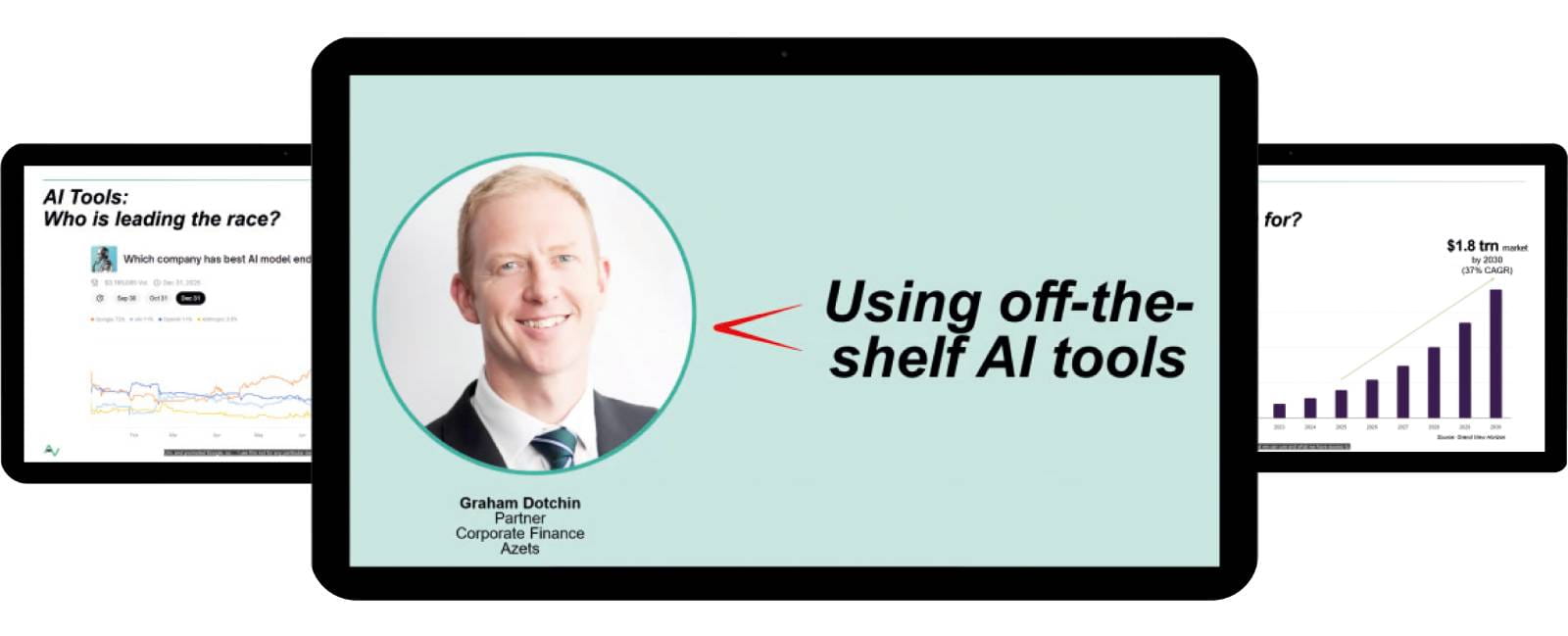 Using off-the-shelf AI tools webinar branding