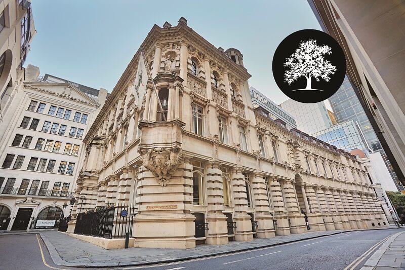 Image of Chartered Accountants Hall with White Oak logo