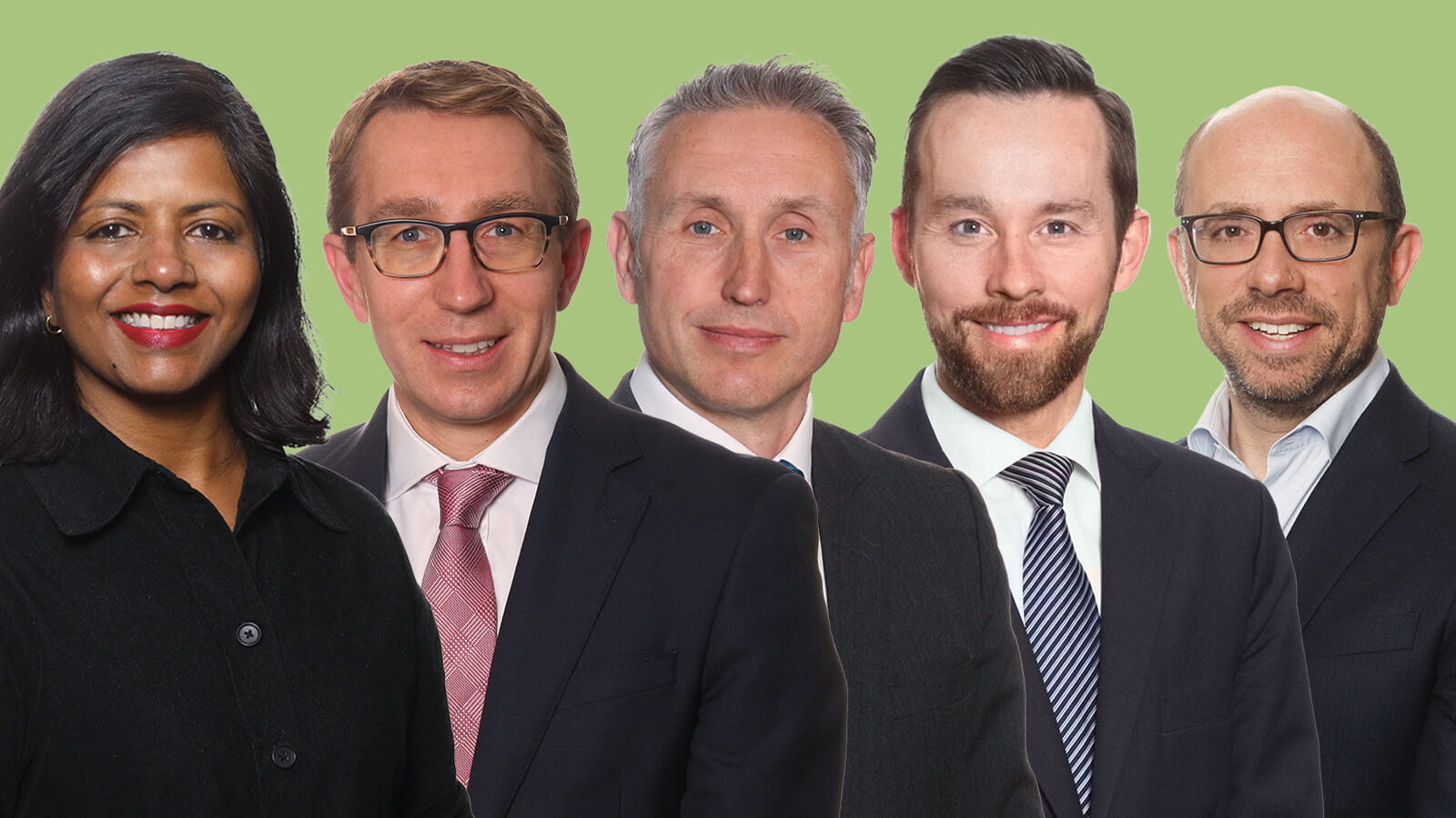 Headshots of Eversheds Sutherlands partners