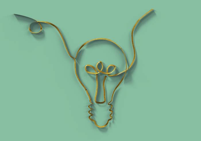 Tape in the shape of bulb