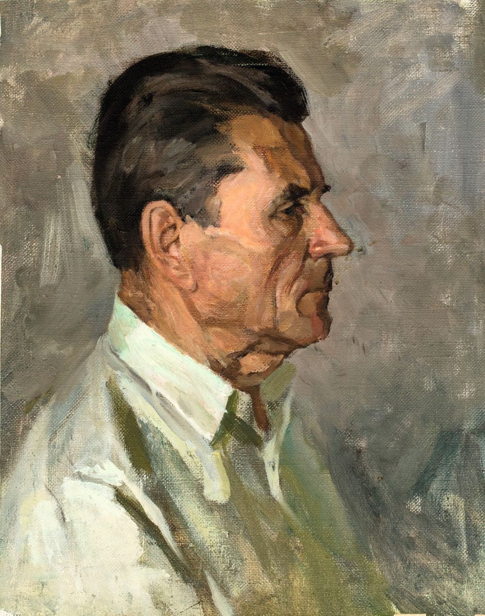 Oil painting style portrait to illustrate 'The Family Way' article
