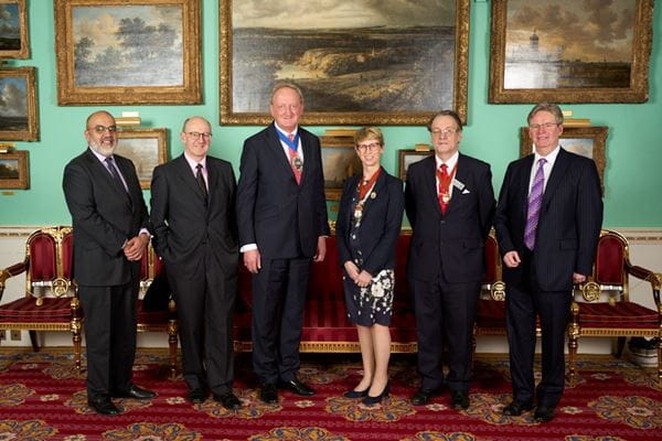 ICAEW office holders with Sir Peter Estlin