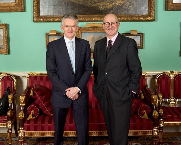 From left to right: John Flint, UKIB CEO  and Michael Izza, ICAEW CEO 