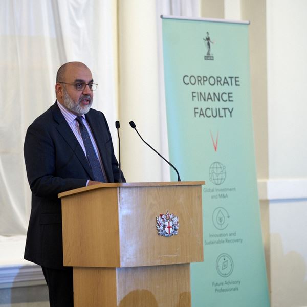 Mo Merali, Chair of the Corporate Finance Faculty board