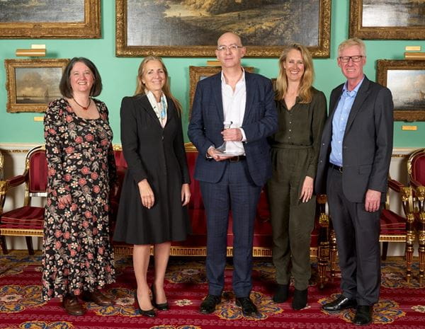 From right to left: Lucy Sharma, Baroness Fairhead, Michael Cramb,  Jane Titchener and David Egan