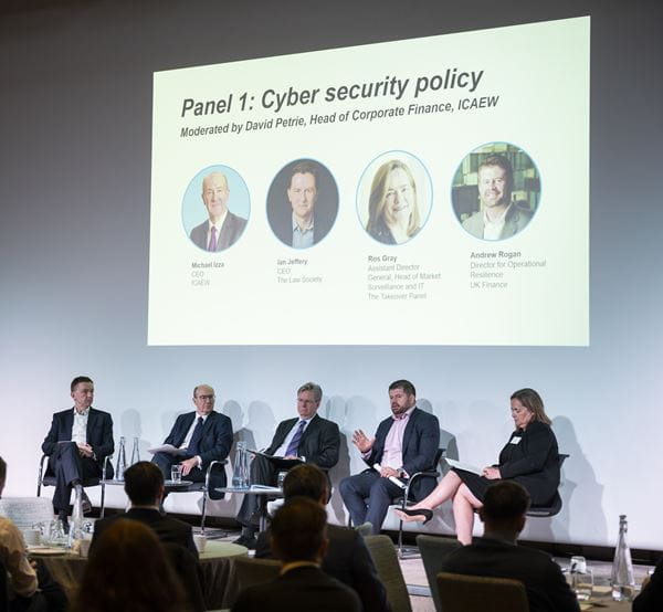 Cyber security in corporate finance event