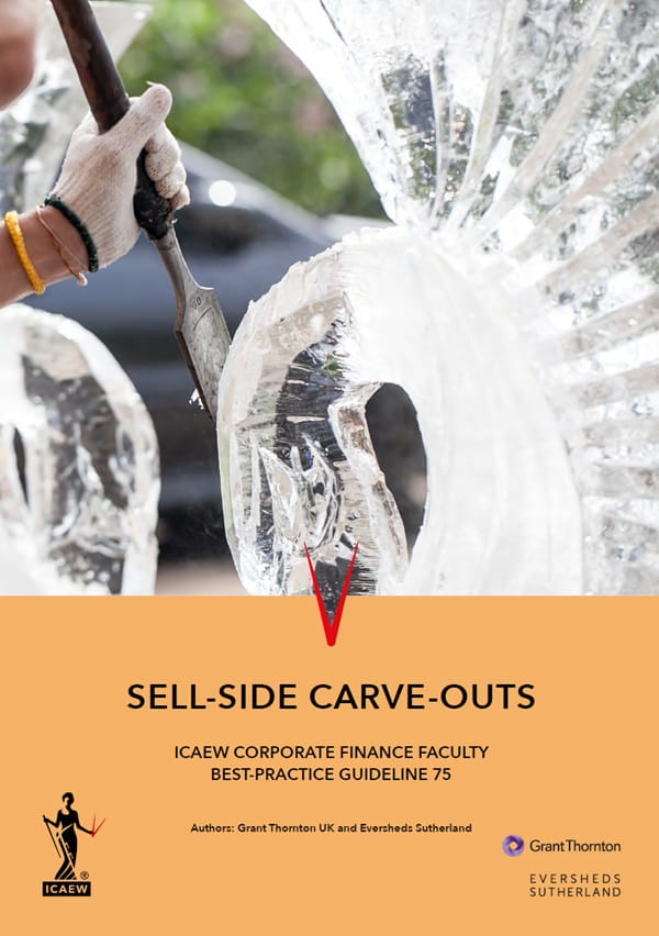 Report cover image showing the carving of an ice sculpture