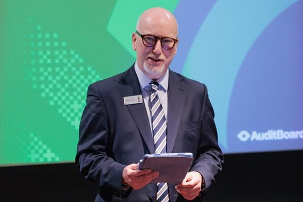 Peter van Veen giving a speech at the Corporate Governance Conference 2026