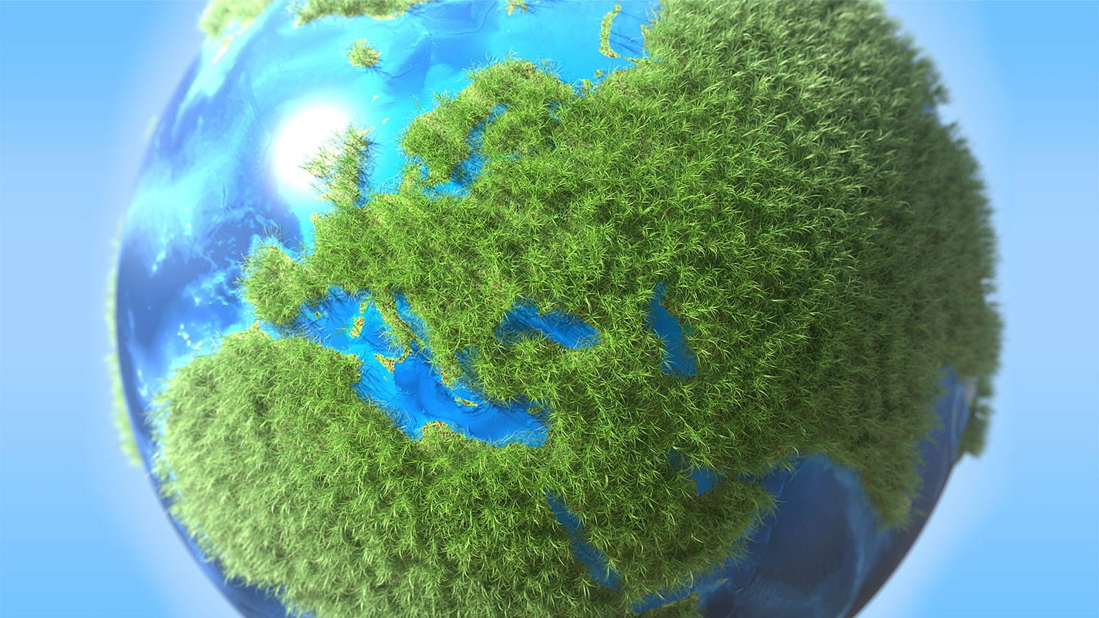 world globe blue green moss trees ICAEW By All Accounts CSRD