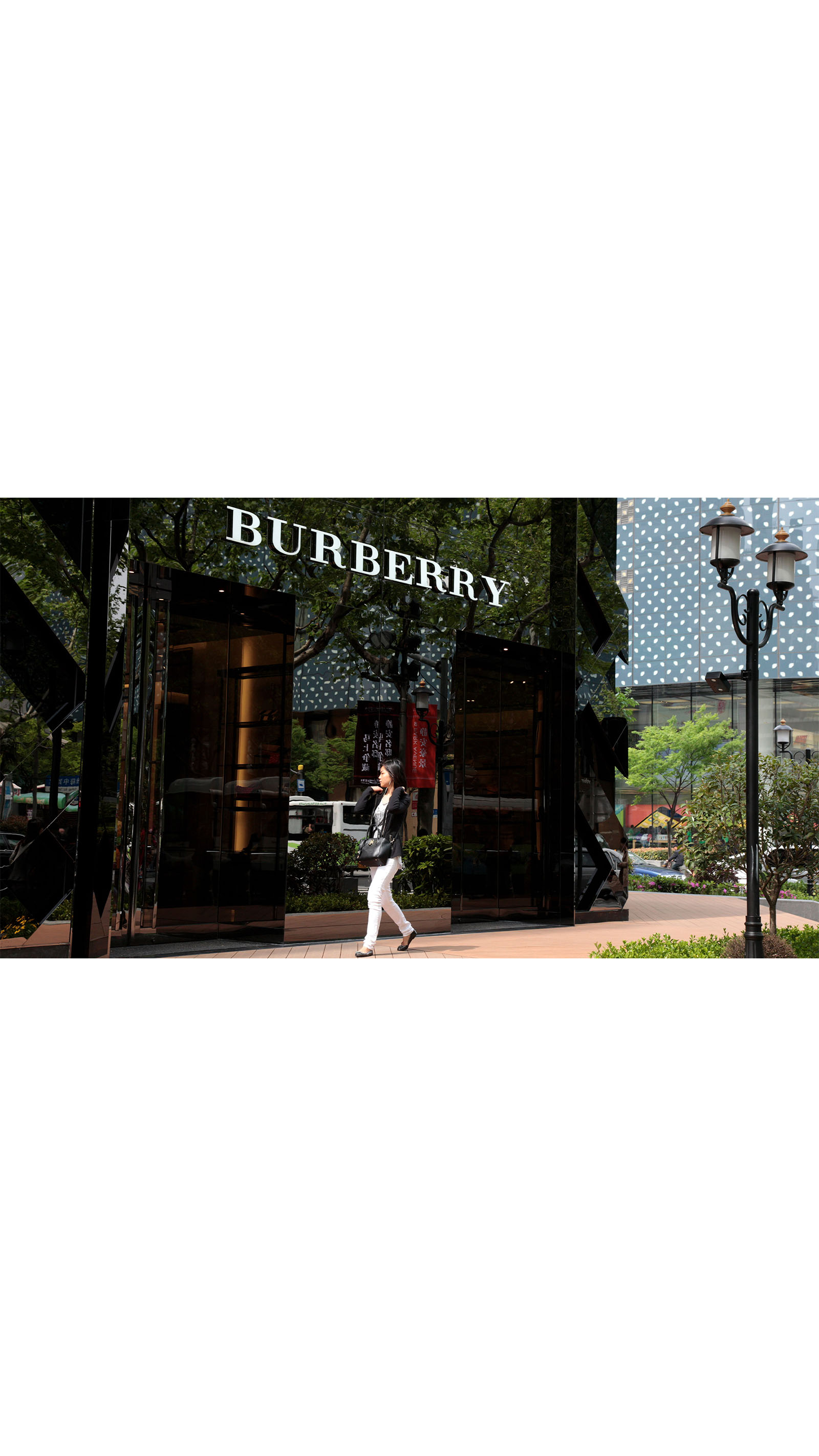 Burberry store front high street retail shop fashion designer ICAEW By All Accounts
