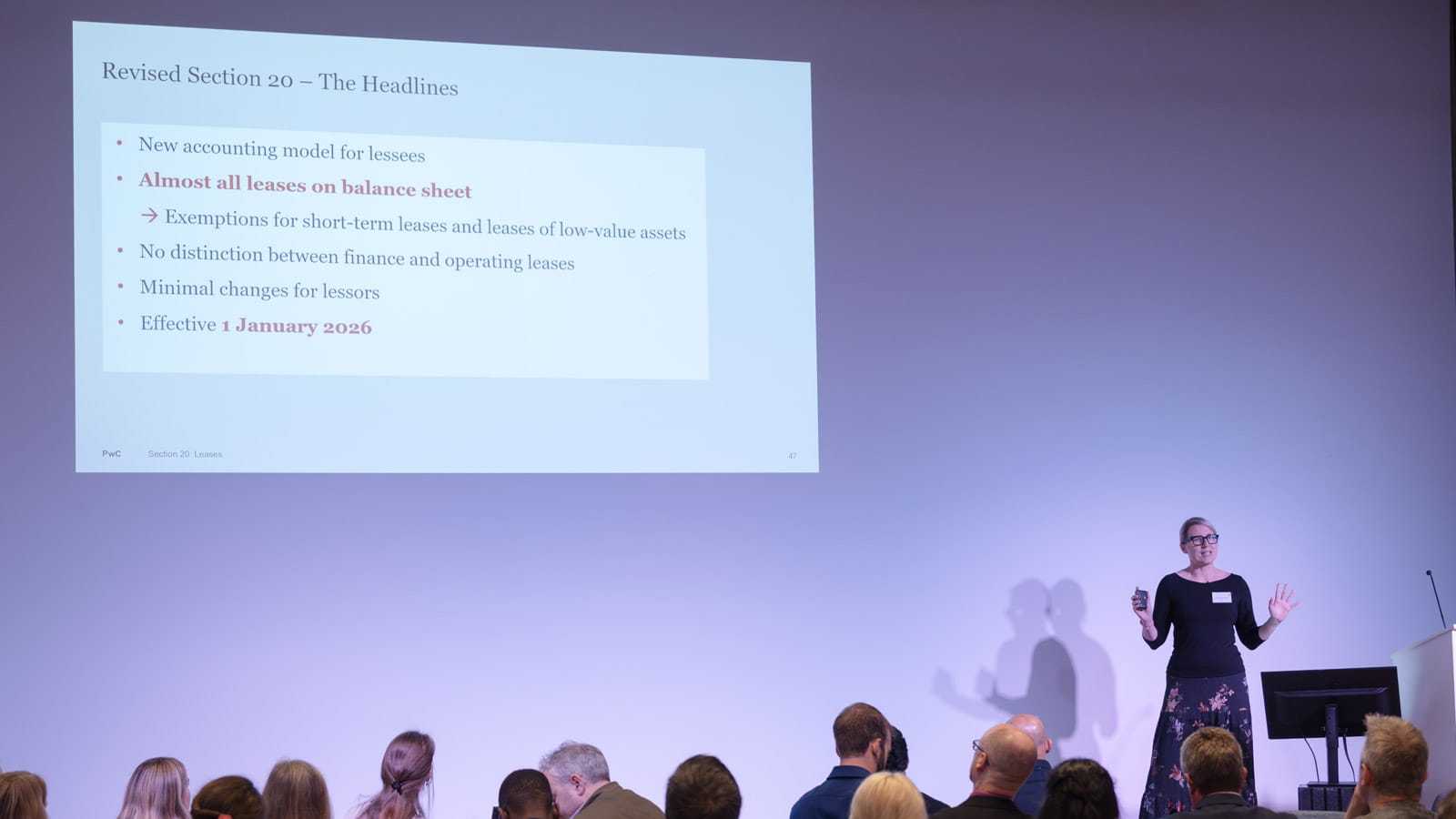 Kathryn Donkersley, Director of Corporate Reporting Services, PwC, speaking at ICAEW Corporate Reporting Conference 2025