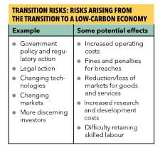 Transition risks