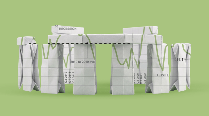 Illustration of Stonehenge representing South West England.
