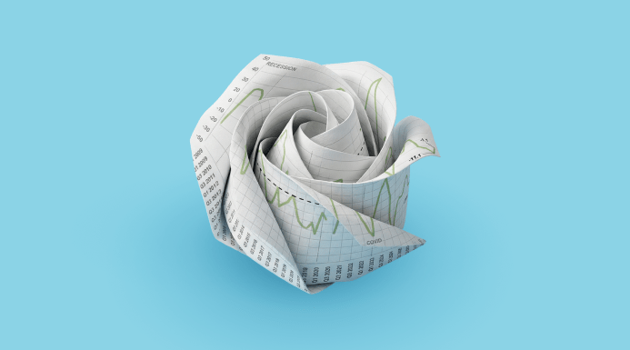 Stylised white rose illustration representing Yorkshire.