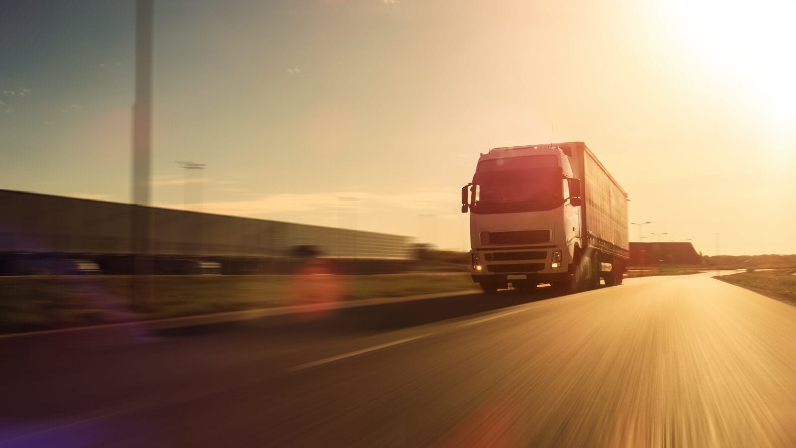 Lorry on motorway
