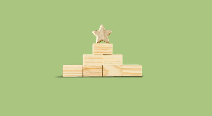 Blocks with star on top