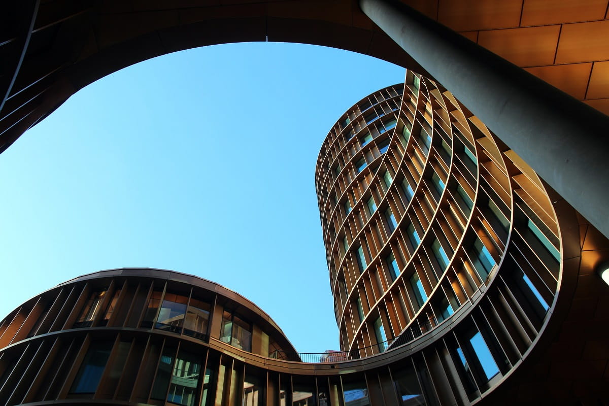Curved office buildings