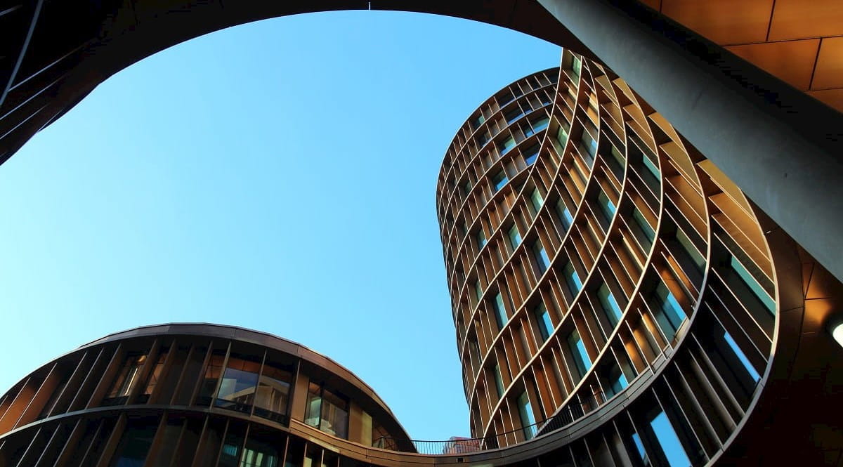 Curved office buildings