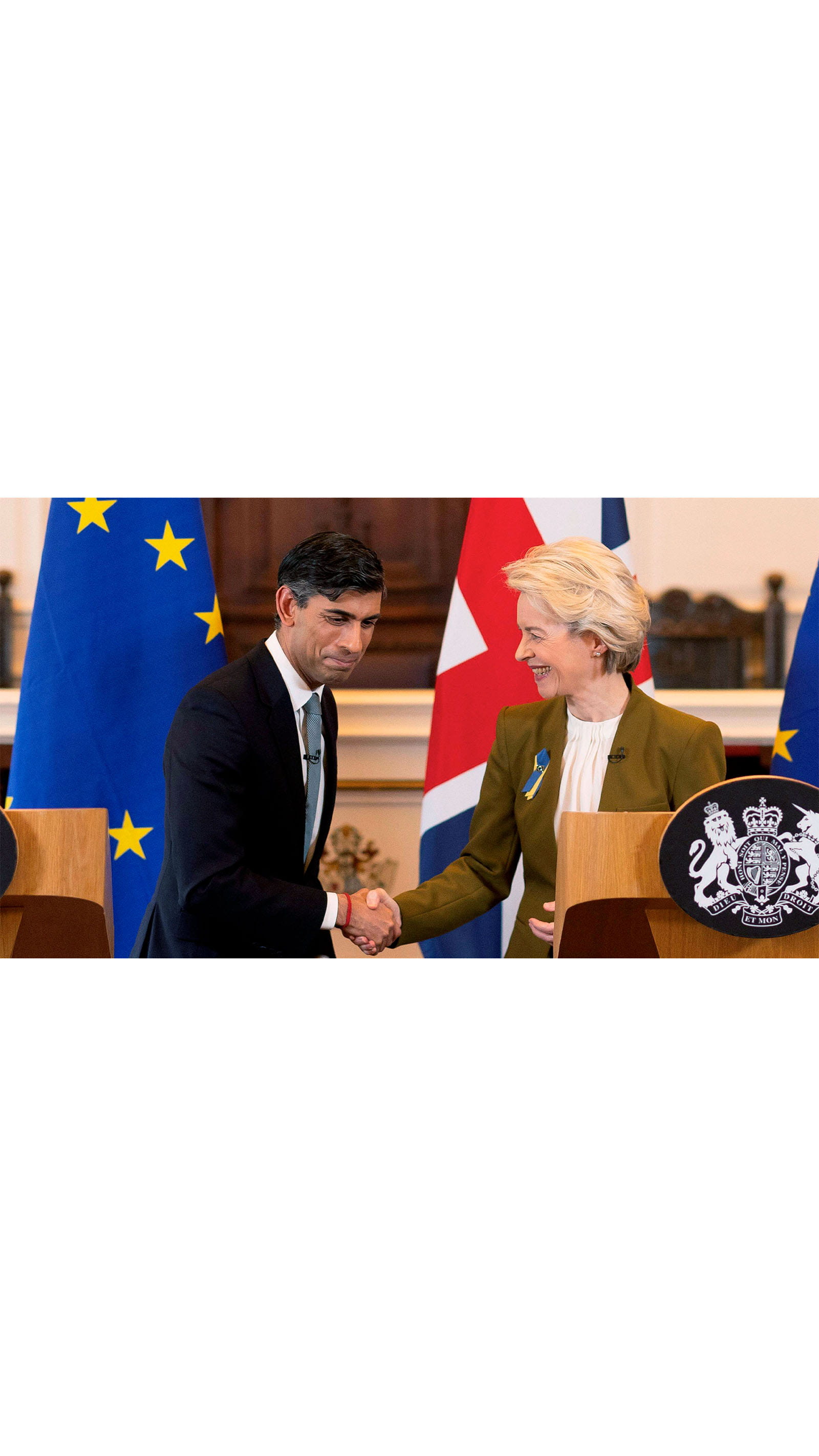 UK Prime minister Rishi Sunak Ursula von der Leyen European Commission Windsor Framework