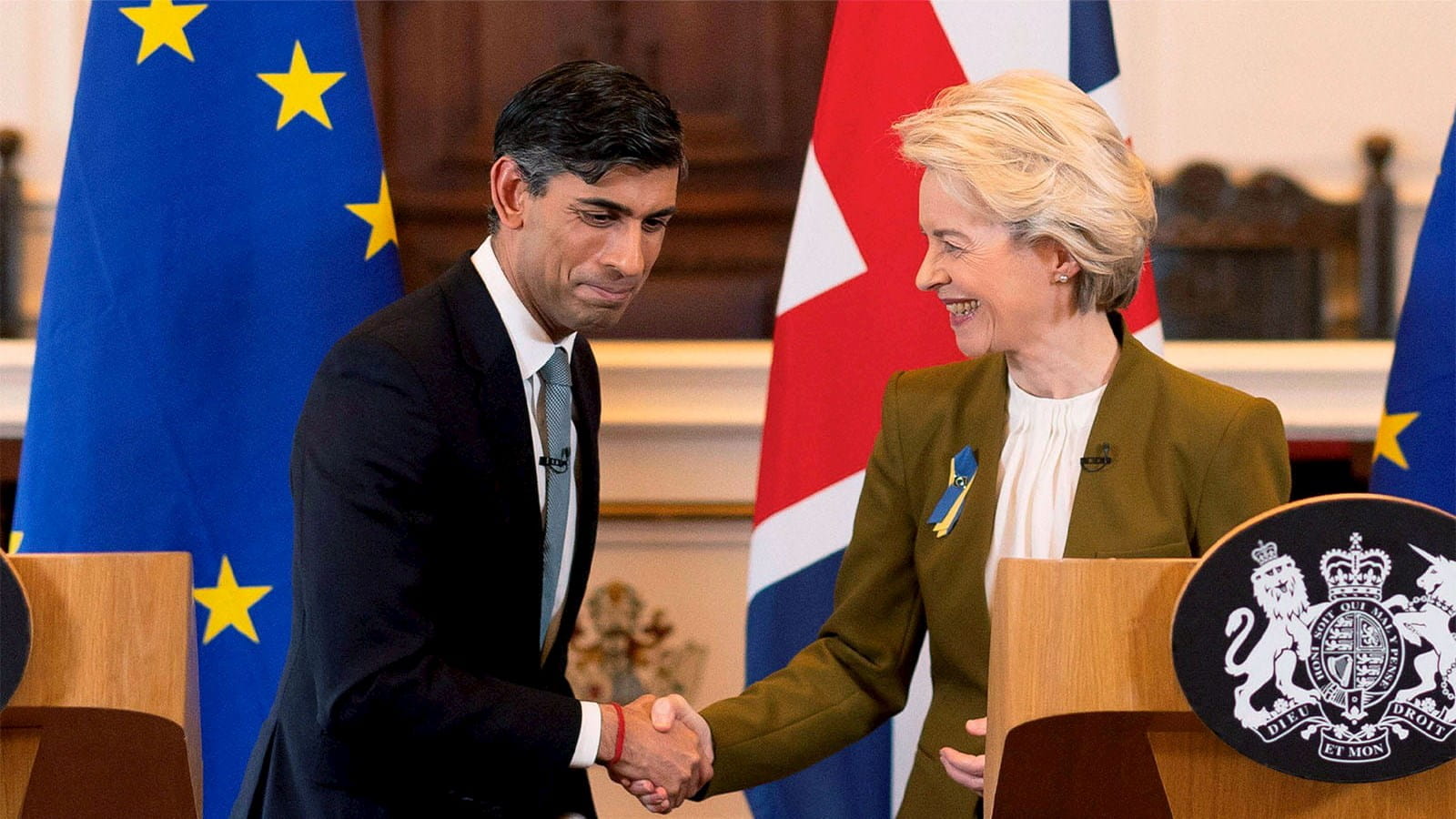 UK Prime minister Rishi Sunak Ursula von der Leyen European Commission Windsor Framework