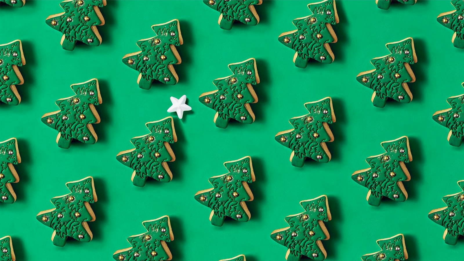 chocolate biscuits Christmas trees green icing star VAT tax
