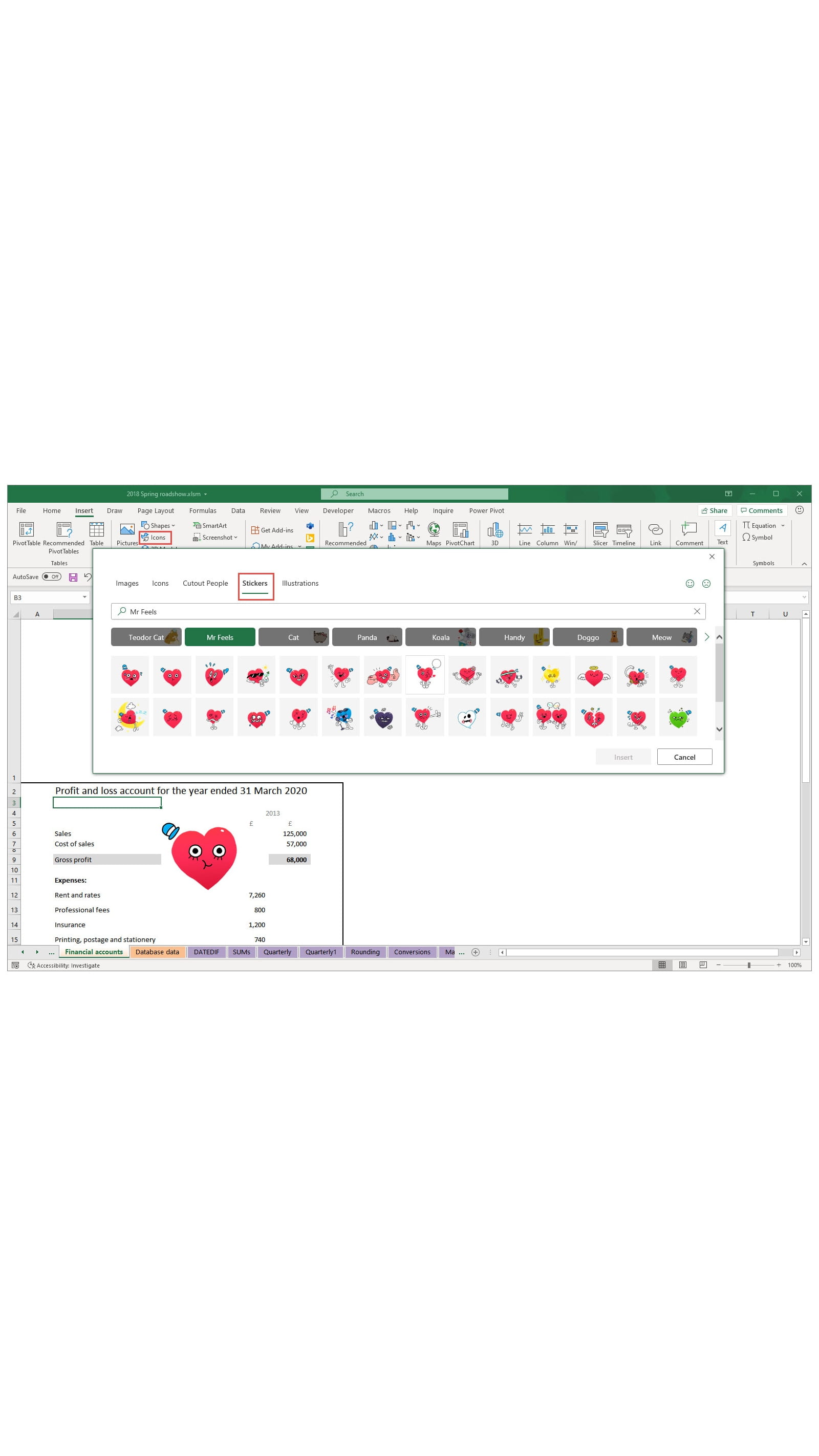  Excel screenshot