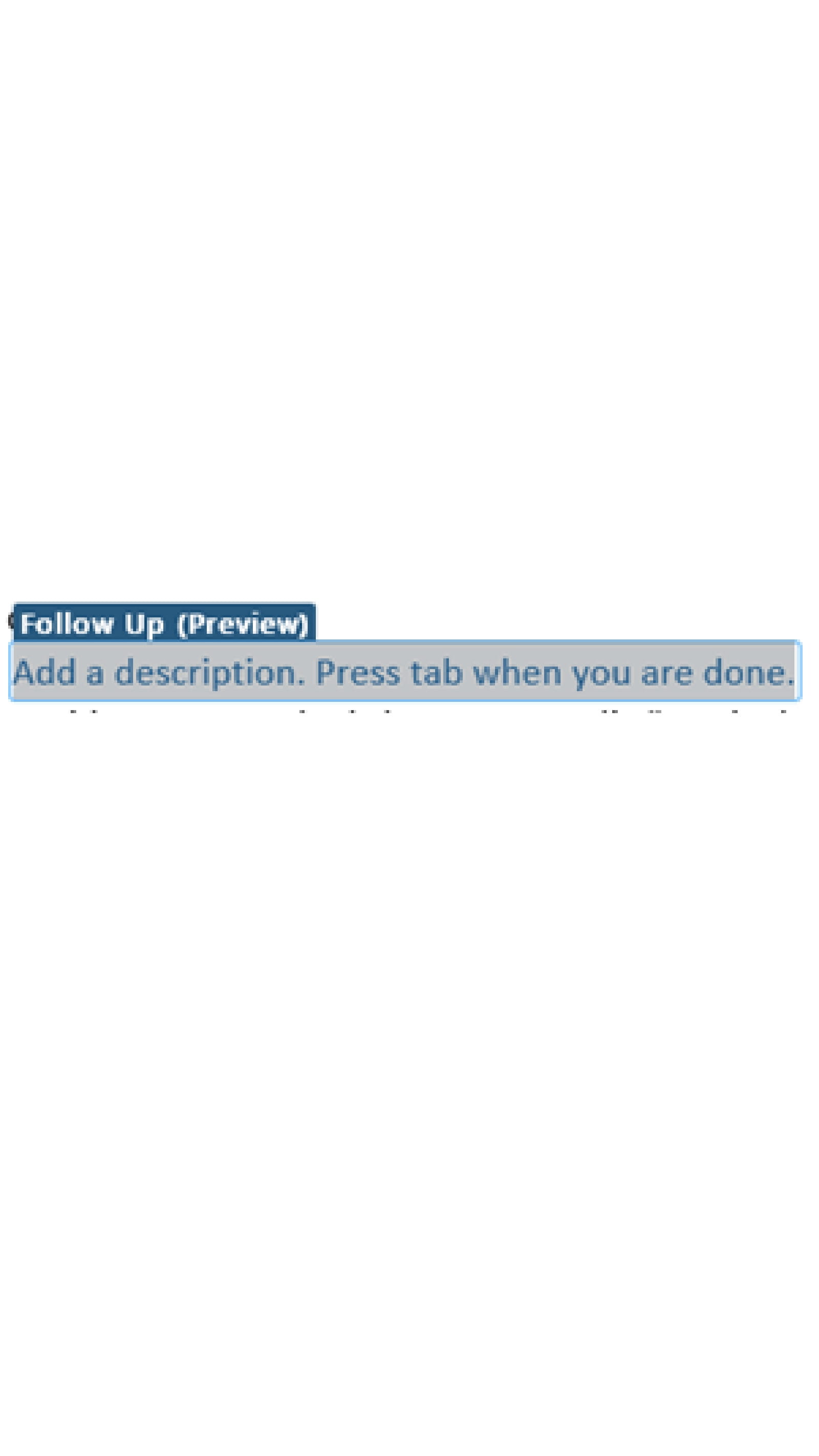 Follow up illustration