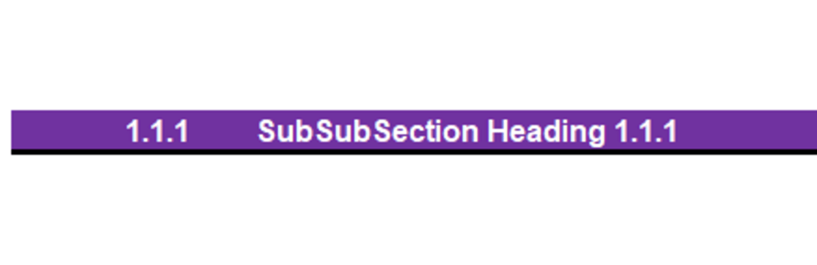 Subsubsection header example