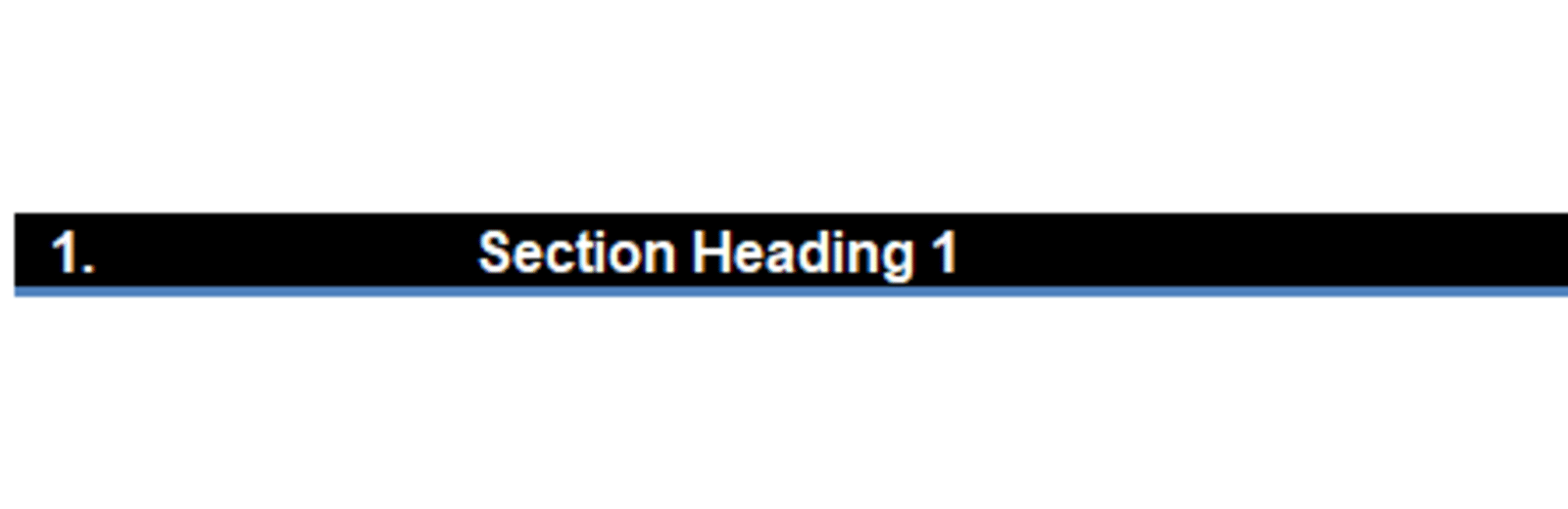 Section header example
