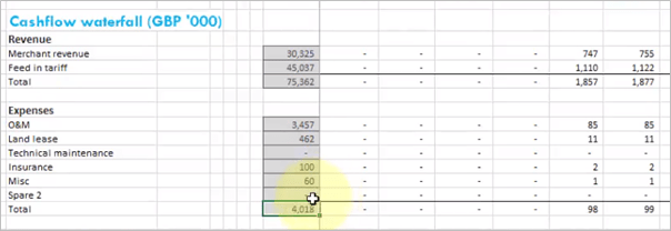 Excel screenshot