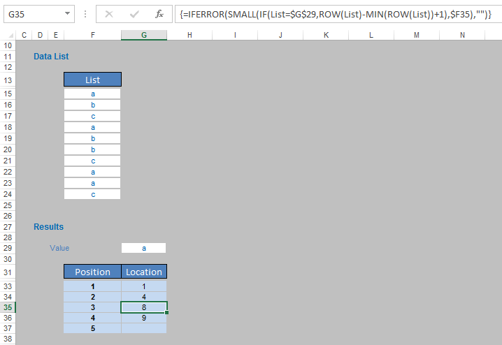 Excel screenshot
