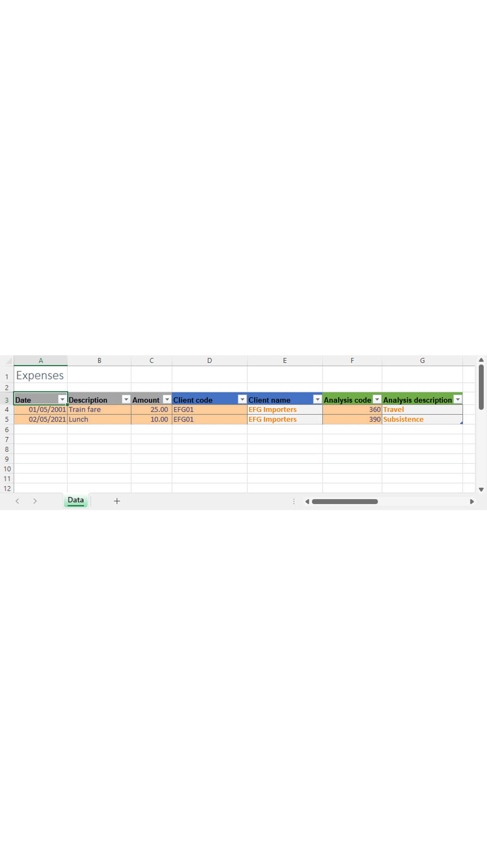 Excel Screenshot