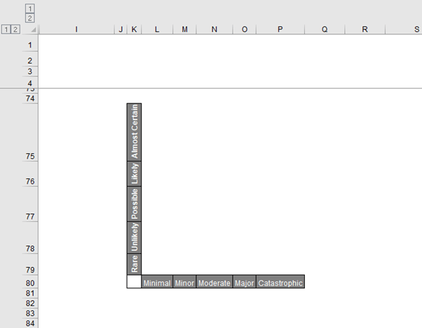 excel grid with labels