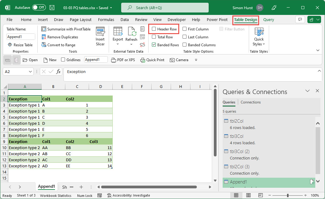 Excel screenshot