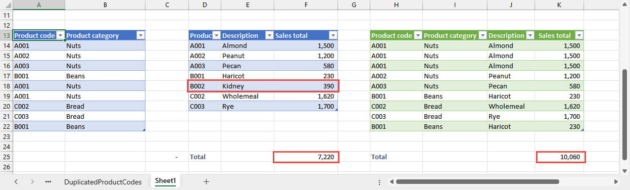 Excel spreadsheet screenshot