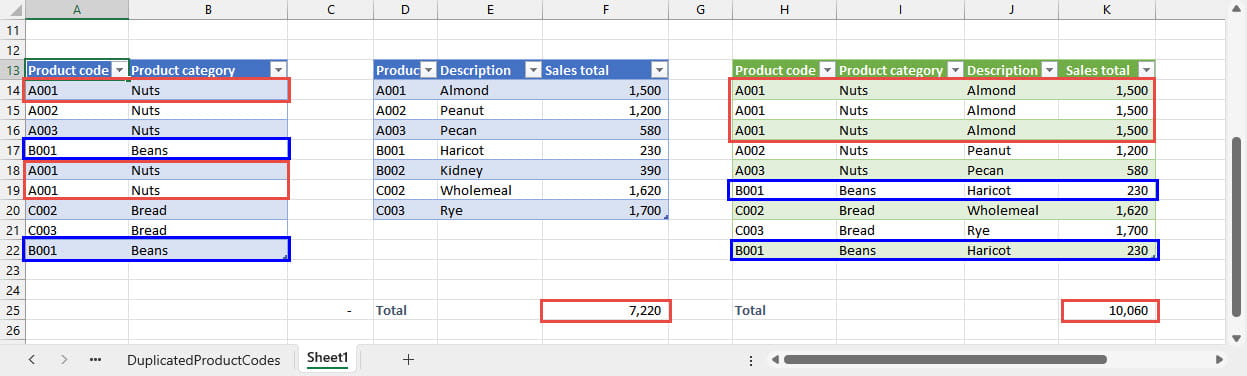 Excel spreadsheet screenshot