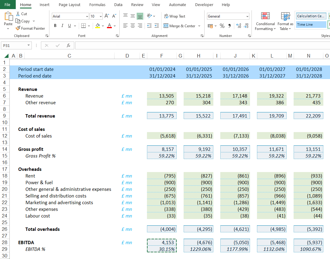 screenshot from an Excel spreadsheet
