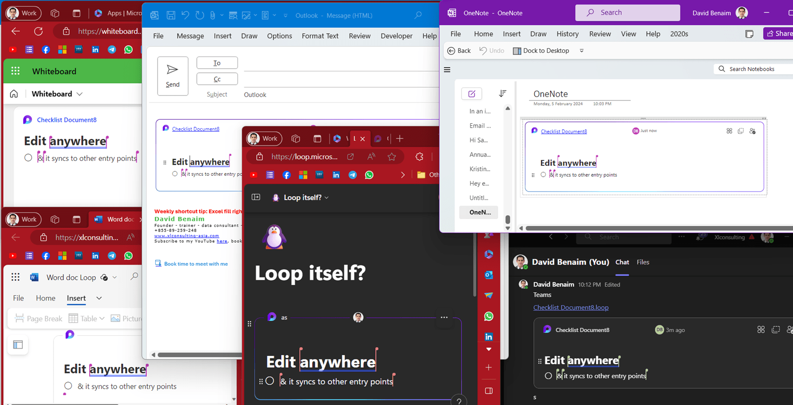screenshot of Microsoft Loop