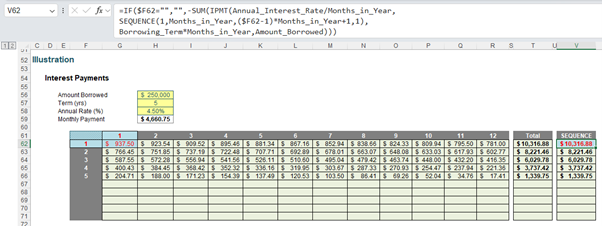 Screenshot from an Excel spreadsheet