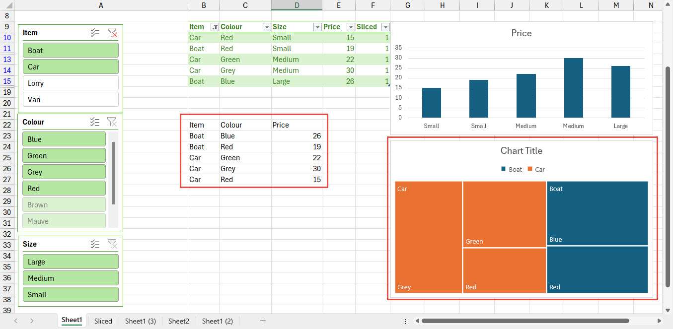 Excel screenshot