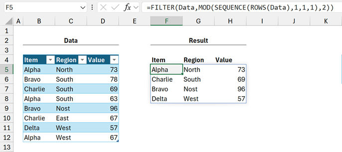 Excel screenshot