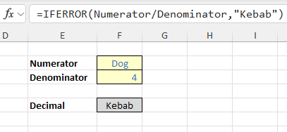 IFERROR formula checking example 2