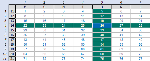 Screenshot from an Excel spreadsheet