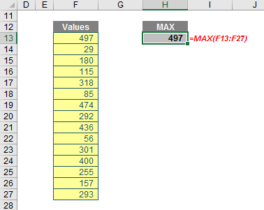 Excel screenshot