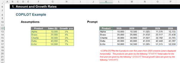 Excel screenshot