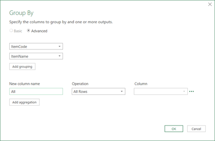 Screenshot of Excel Spreadsheet