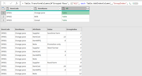 Screenshot of Excel Spreadsheet